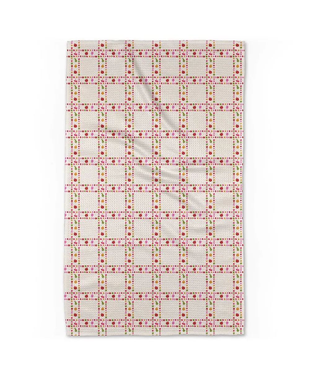 Geometry Fruits Plaid Tea Towel^ Kitchen + Bar