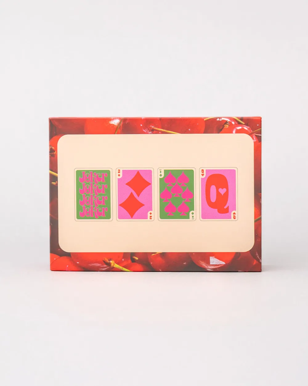 ban.do Game Night! Double Deck Playing Cards - Cherry Stripe^ Games + Activities