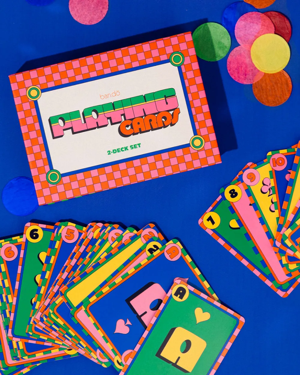 ban.do Game Night! Double Deck Playing Cards - Colorful^ Games + Activities