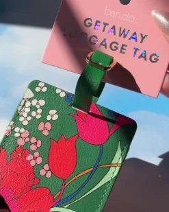 ban.do Getaway Luggage Tag - Emerald Super Bloom^ Travel Accessories