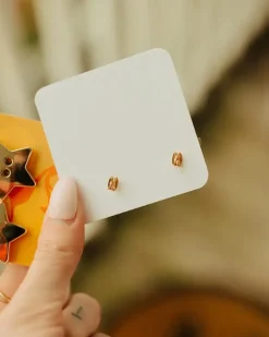 Chicka & Co Gold Star Button Studs^ Jewelry