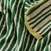 One & Only Paper Grass and Cream Stripes Terry Cloth Kitchen Towel^ Kitchen + Bar