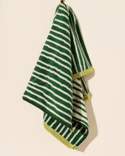 One & Only Paper Grass and Cream Stripes Terry Cloth Kitchen Towel^ Kitchen + Bar