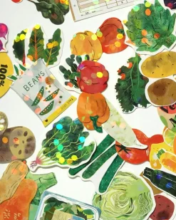 Greeting Life America Hako Stickers - Vegetables^ Stickers + Tape