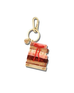Solar Eclipse Hand-painted Bow Bookstack Bag Charm^ Travel Accessories