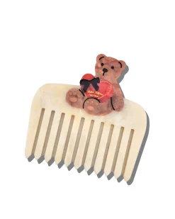 Solar Eclipse Hand-Painted Love Teddy Pocket Comb^ Hats + Hair
