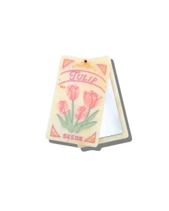 Solar Eclipse Hand-painted Tulip Seeds Compact Mirror^ Travel Accessories