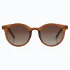 Jaxy Eyewear Havana Haze Polarized Round Sunglasses - Brown^ Sunglasses