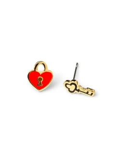 Yellow Owl Workshop Heart Lock + Key Earrings^ Jewelry