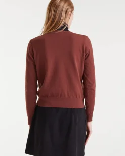 Compañía Fantástica Heart Sweater - Brown^ Sweaters