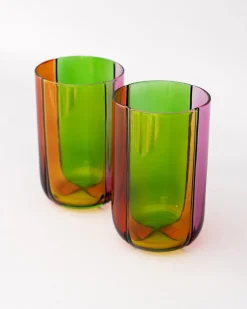 ban.do High Ball Glass Set - Colorblock^ Kitchen + Bar