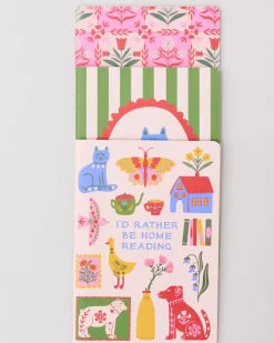 ban.do Hold That Thought Notebook Set - I'd Rather Be Home Reading^ Notebooks + Folders