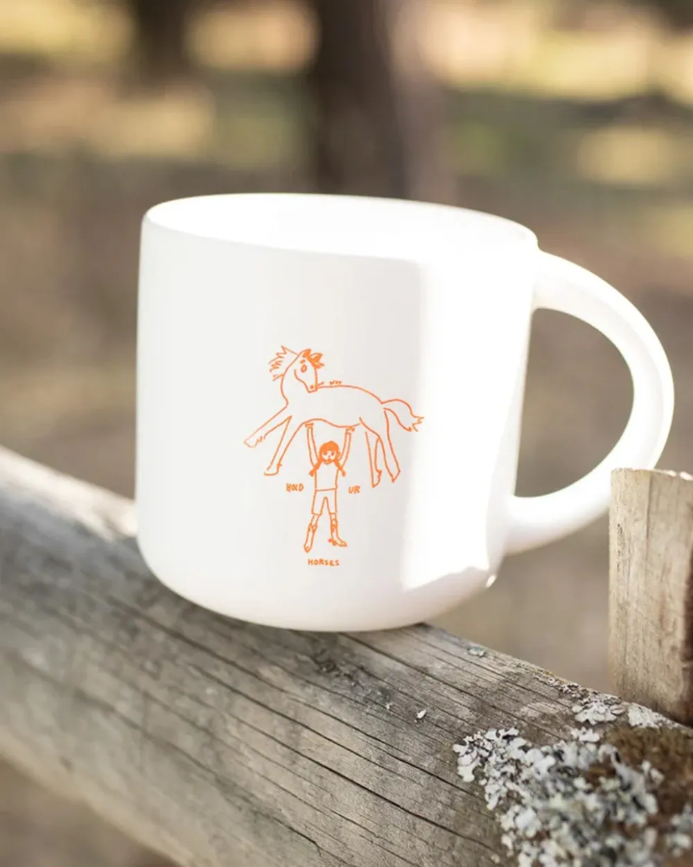 Modern Pastime Hold Ur Horses Mug^ Kitchen + Bar