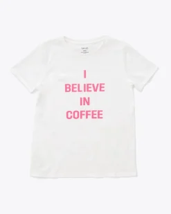 ban.do I Believe in Coffee Tee - Pink^ Tees + Sweatshirts
