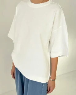 Le Bon Shoppe Jayden Tee - White Cotton^ Tees + Sweatshirts