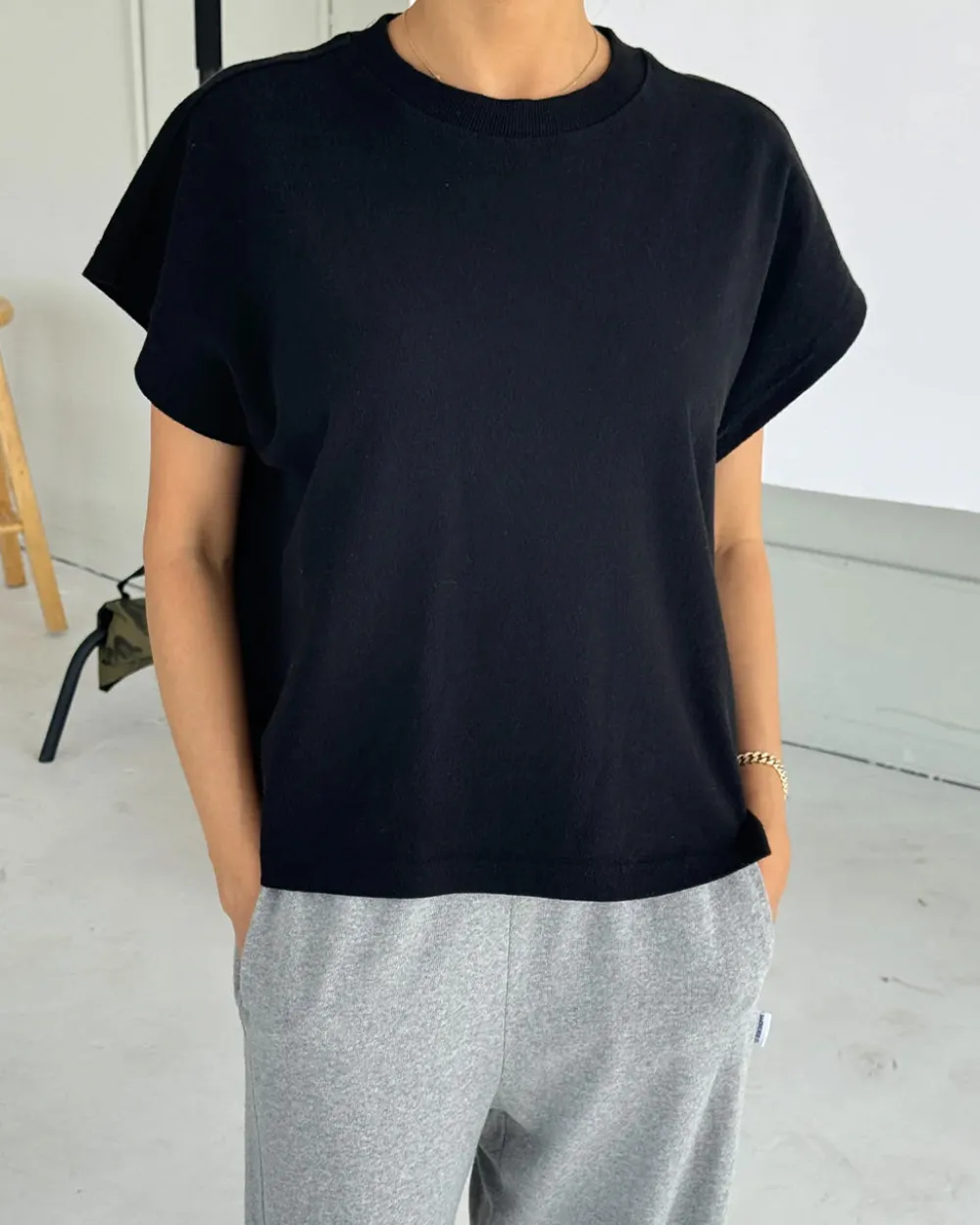 Le Bon Shoppe Jeanne Tee - Black^ Tees + Sweatshirts
