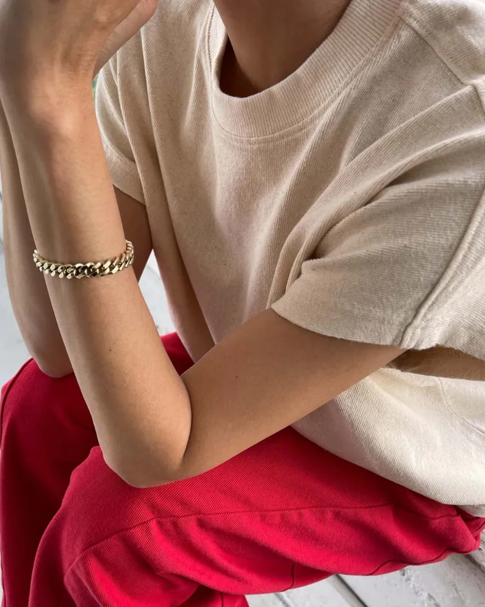 Le Bon Shoppe Jeanne Tee - Naturel^ Tops