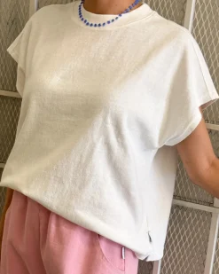 Le Bon Shoppe Jeanne Tee - White Cotton^ Tees + Sweatshirts