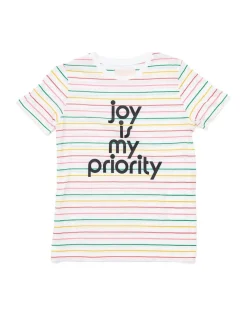 ban.do Joy Is My Priority Striped Tee^ Tees + Sweatshirts