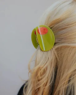The Peach Fuzz Jumbo Stuffed Olive Hair Claw^ Hats + Hair