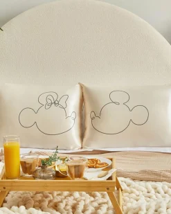Kitsch x Mickey and Minnie Satin Pillowcase - Mr. Mouse^ Home + Décor