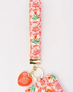 ban.do Lanyard Keychain - Pink Tile Floral^ Travel Accessories