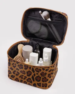 Baggu Large Cosmetic Case - Leopard^ Travel Accessories|Bags