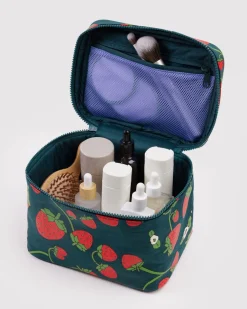 Baggu Large Cosmetic Case - Strawberry Blossom^ Travel Accessories|Bags