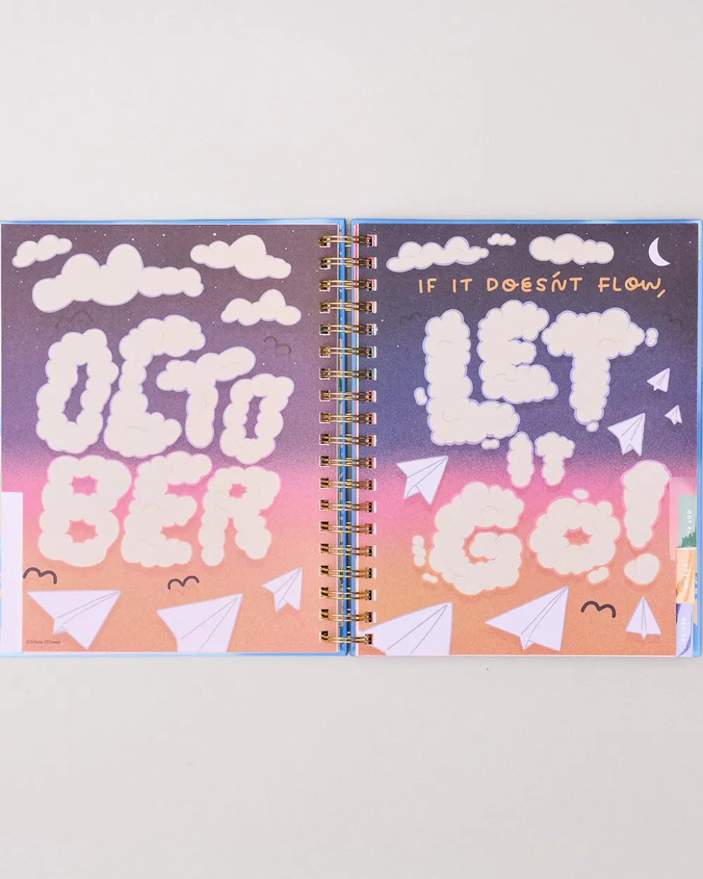 ban.do Large 17-Month Academic Planner - White Floral^ Planners + Calendars