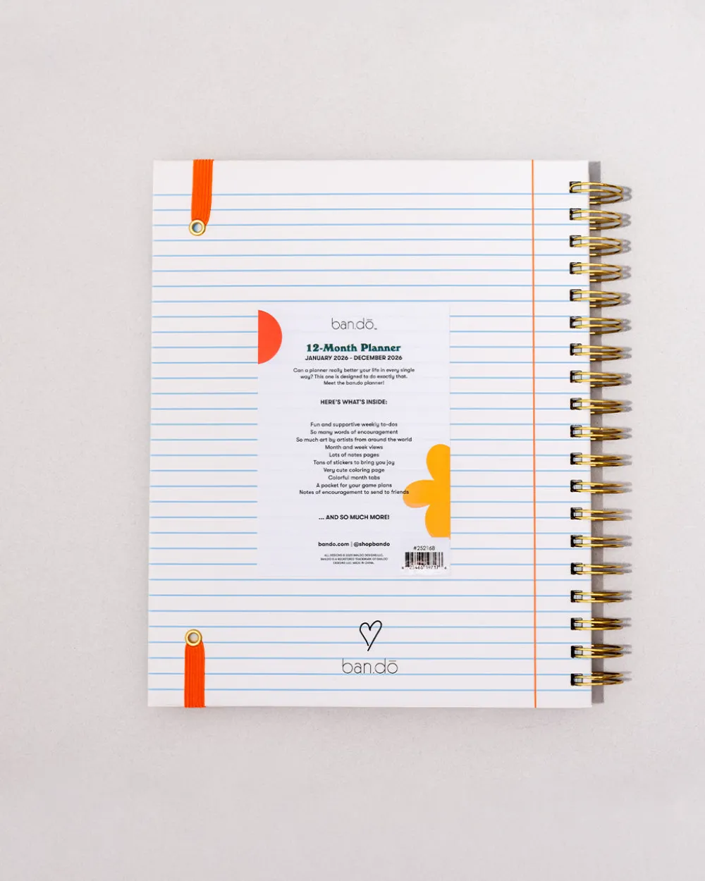 ban.do Large 12-Month Annual Planner - Ready for Anything^ Planners + Calendars