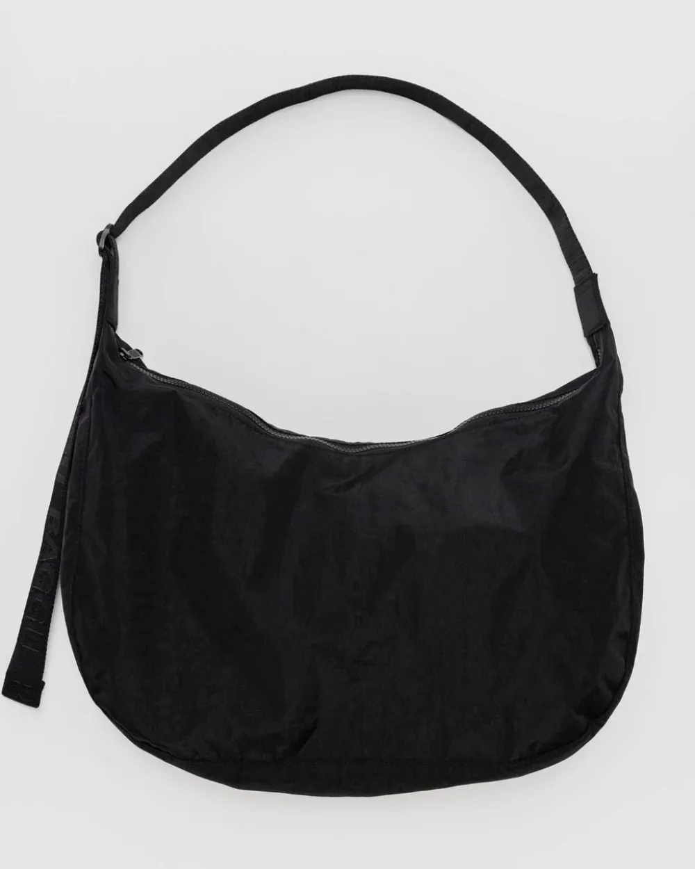 Baggu Large Nylon Crescent Bag w/ Key Leash - Black^ Bags