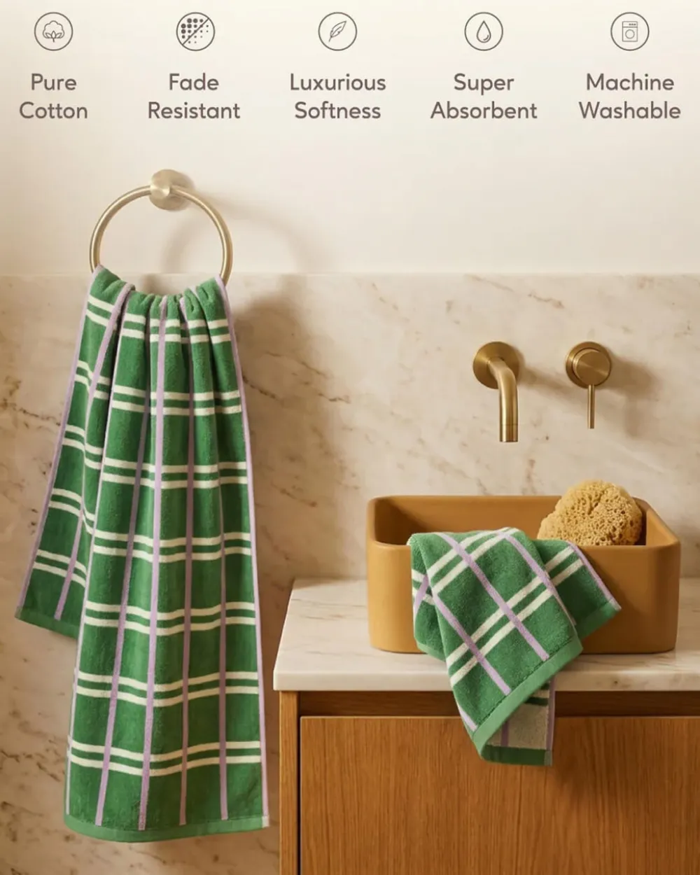 Notcoy Lavender Fields Towel^ Home + Décor