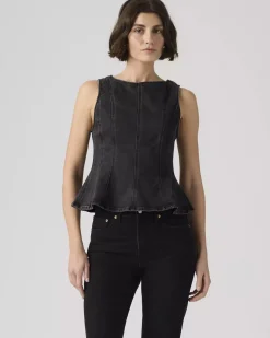 Levi's Leighton Peplum Top - NY Nights^ Tops