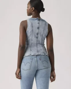 Levi's Leighton Peplum Top - The Dust Stone^ Tops