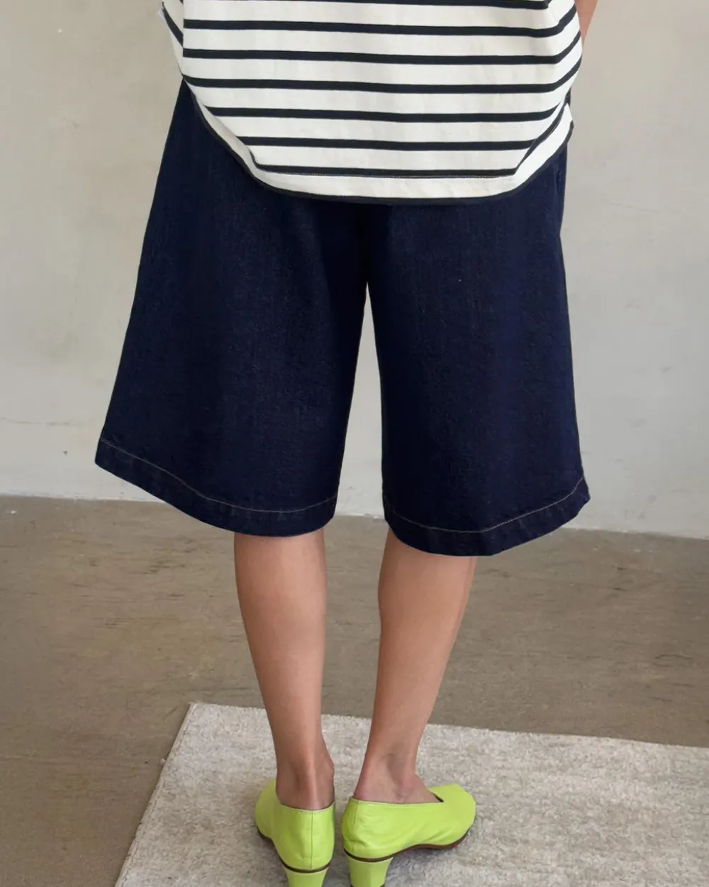 Le Bon Shoppe Liam Bermuda Shorts - Raw Denim^ Bottoms