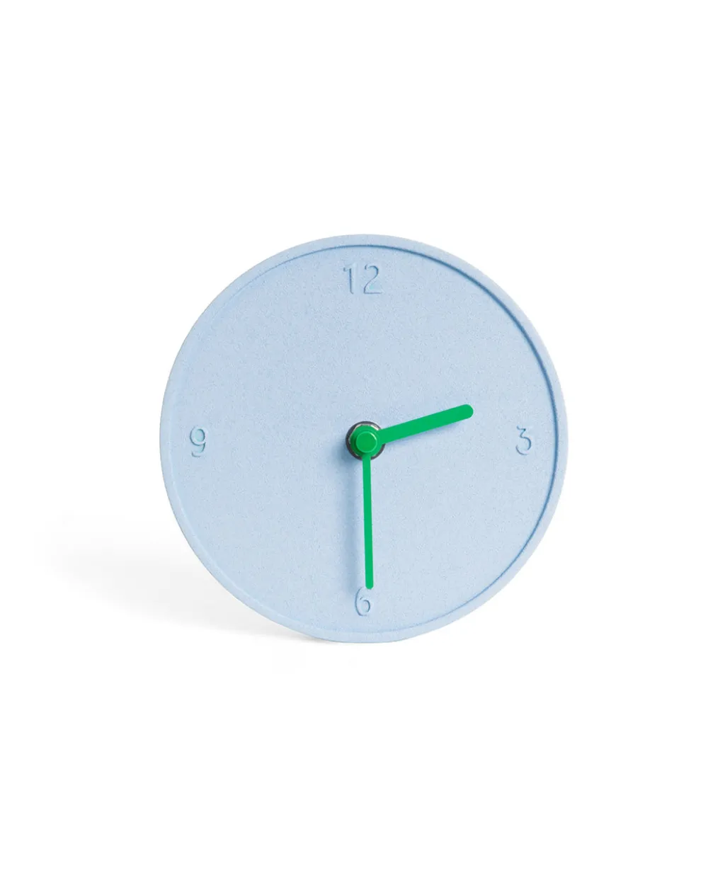 Helio Ferretti Co Light Blue Raw Round Clock^ Desk Accessories