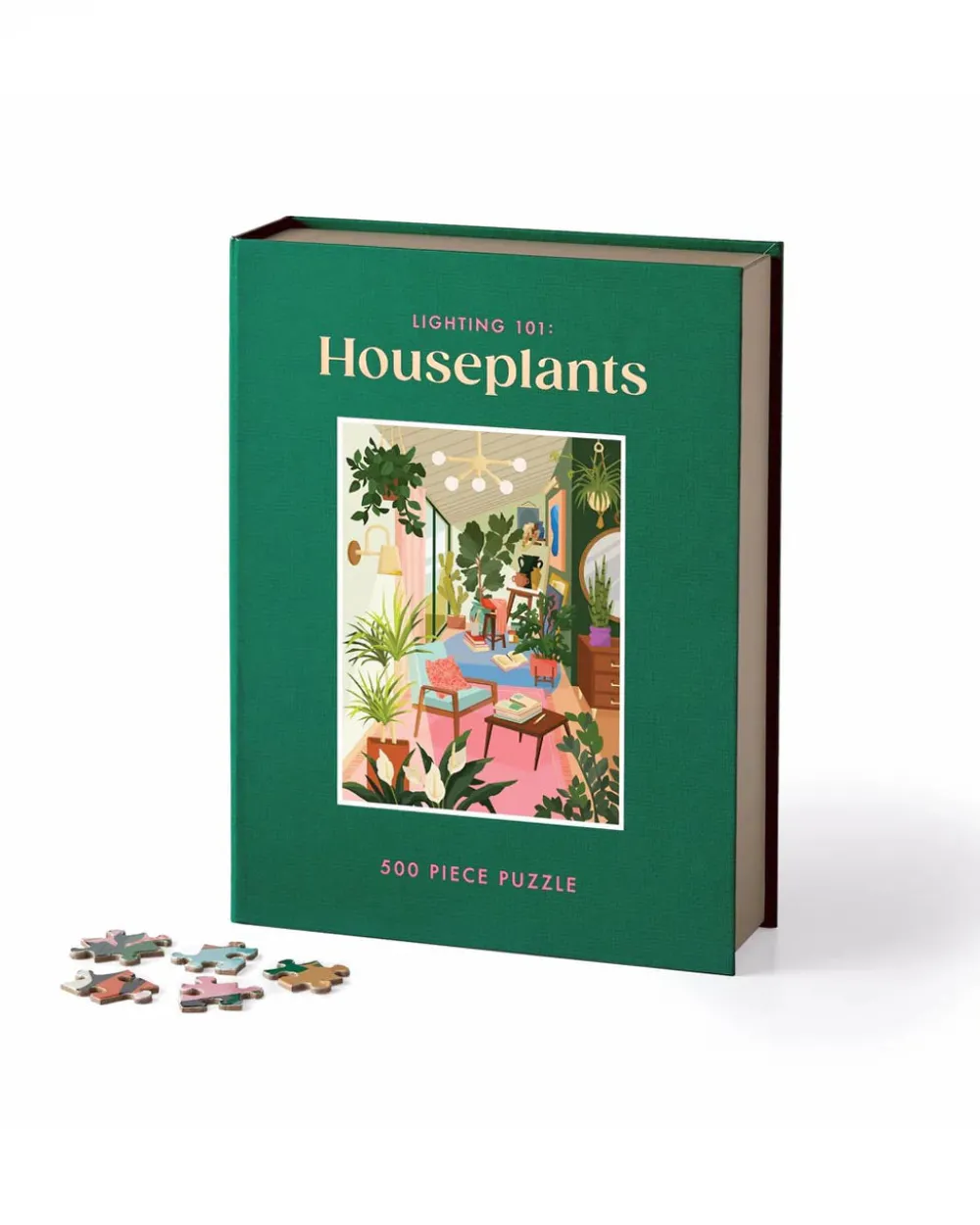 Chronicle Books Lighting 101: Houseplants - 500 Piece Book Puzzle^ Games + Activities