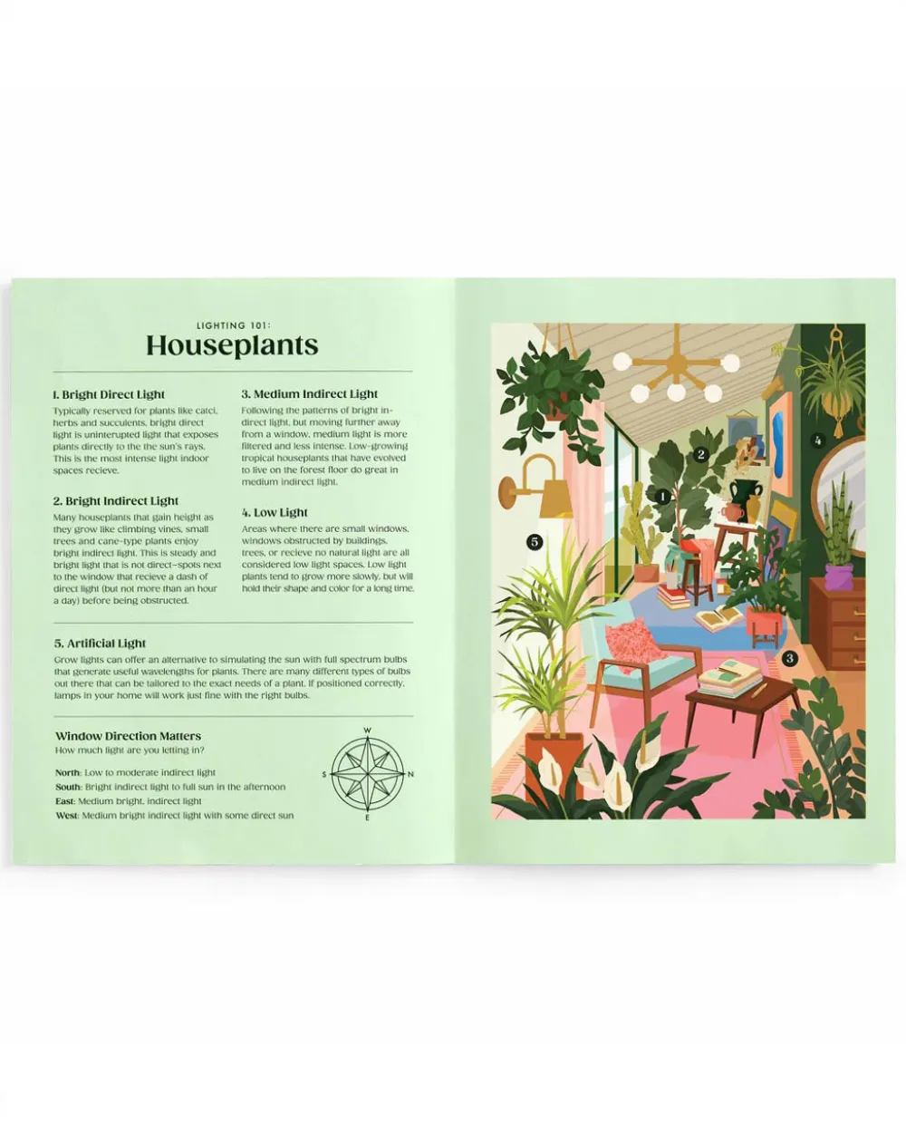 Chronicle Books Lighting 101: Houseplants - 500 Piece Book Puzzle^ Games + Activities