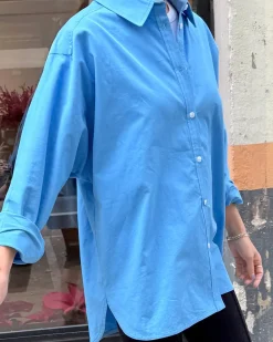Le Bon Shoppe Light Weight Owen Shirt - Lake Blue^ Tops