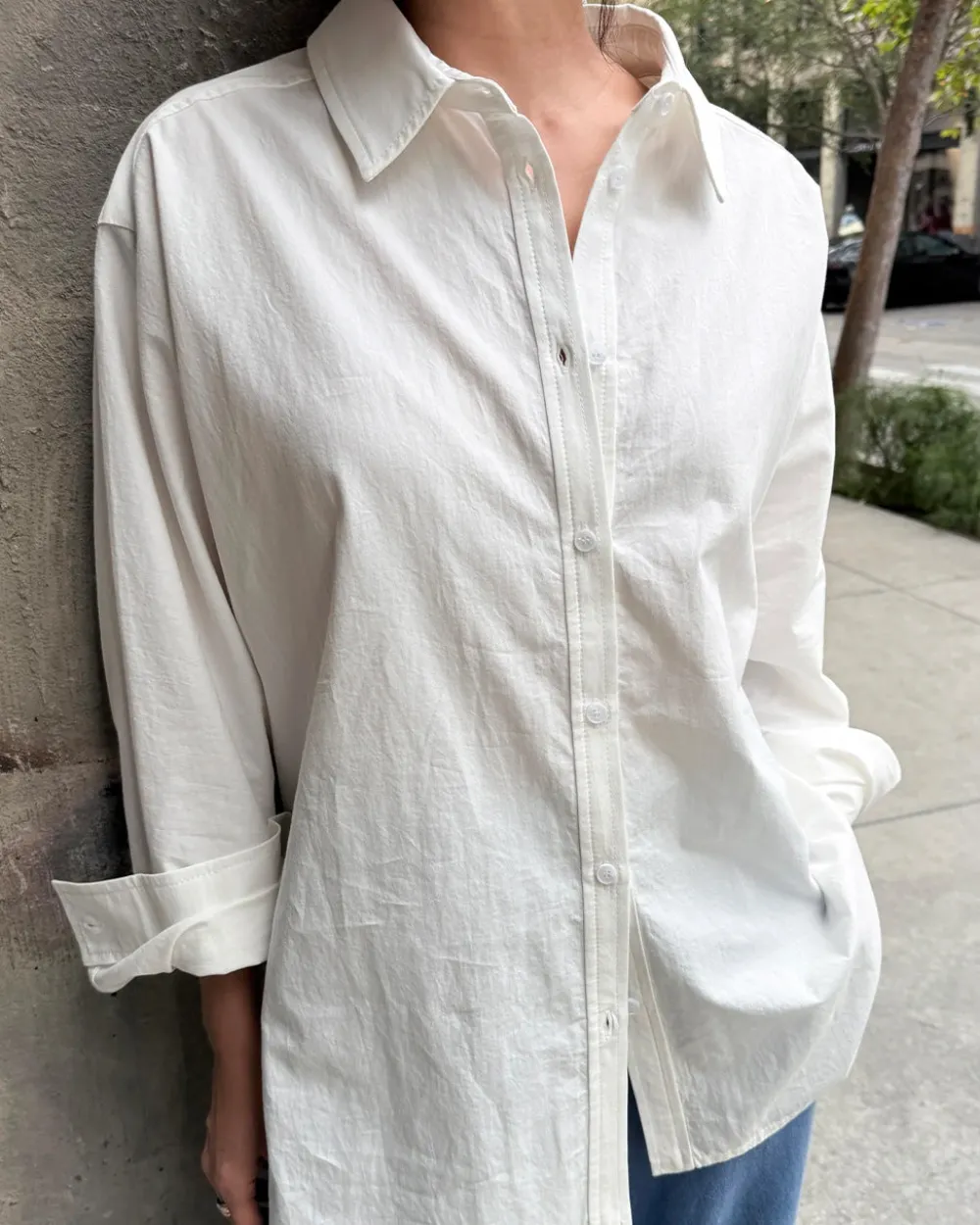 Le Bon Shoppe Light Weight Owen Shirt - White^ Tops