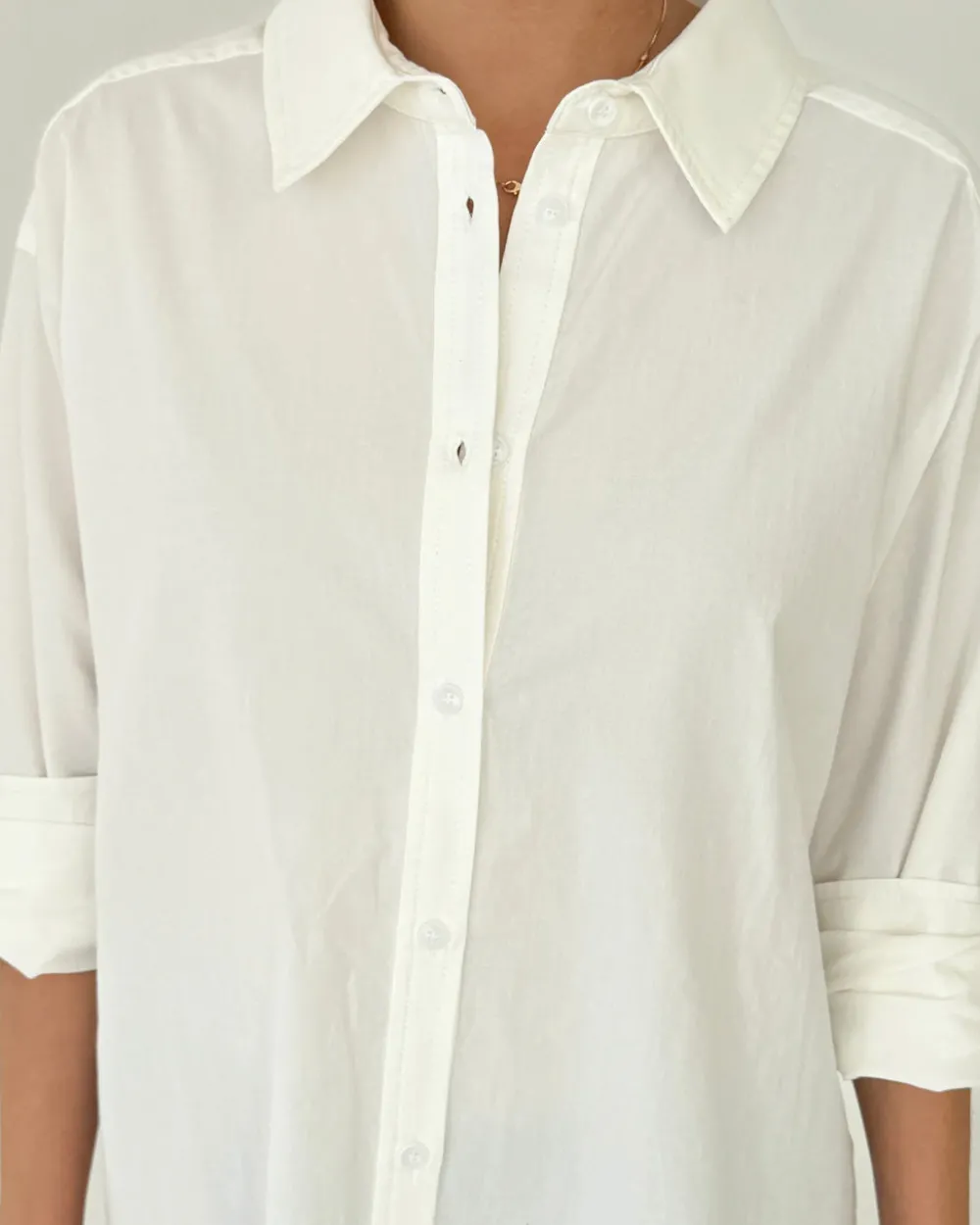 Le Bon Shoppe Light Weight Owen Shirt - White^ Tops