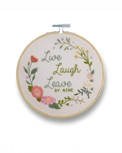 Funatic Live Laugh Leave By Nine Embroidery Kit^ Games + Activities