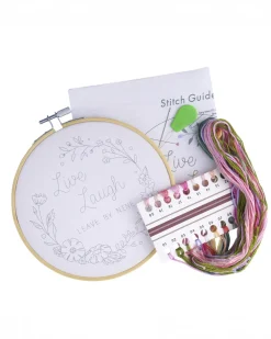 Funatic Live Laugh Leave By Nine Embroidery Kit^ Games + Activities