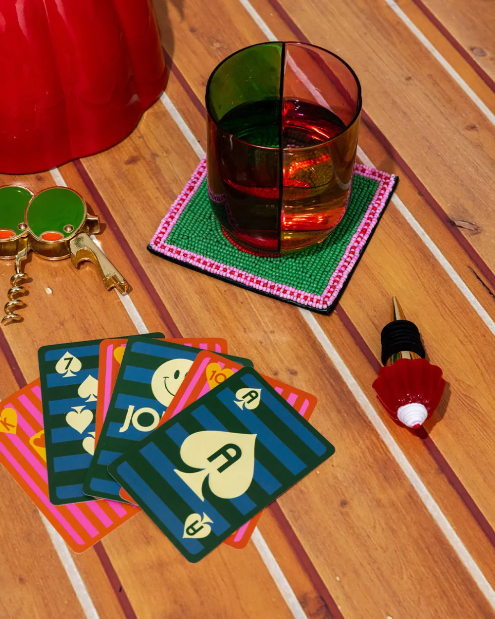 ban.do Low Ball Glass Set - Colorblock^ Kitchen + Bar
