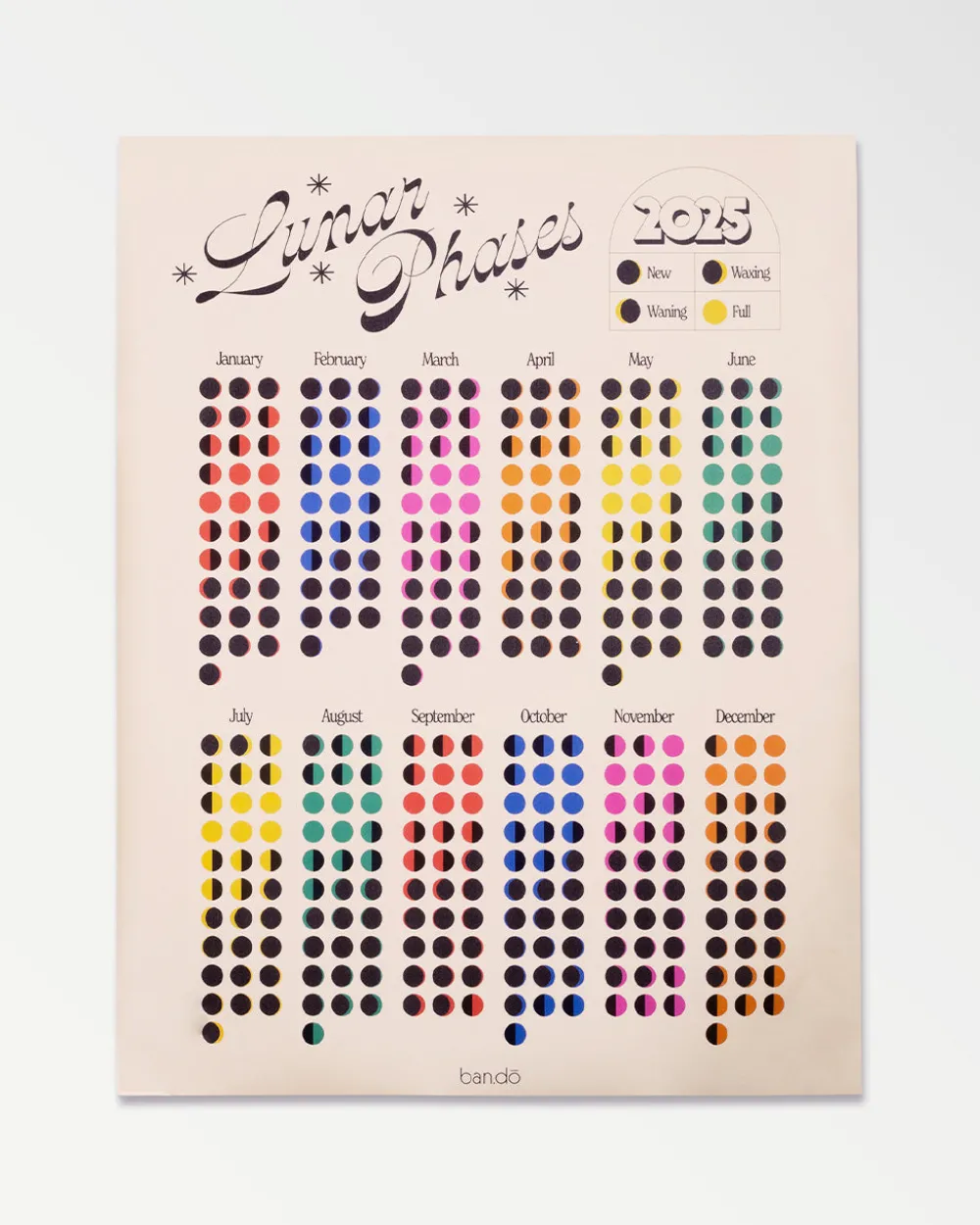 ban.do 2025 Lunar Wall Calendar^ Planners + Calendars