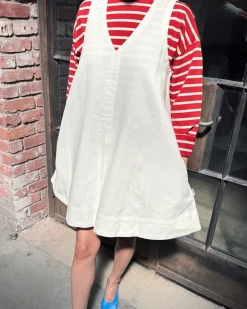 Le Bon Shoppe Mable Dress - White Denim^ Dresses + Jumpsuits
