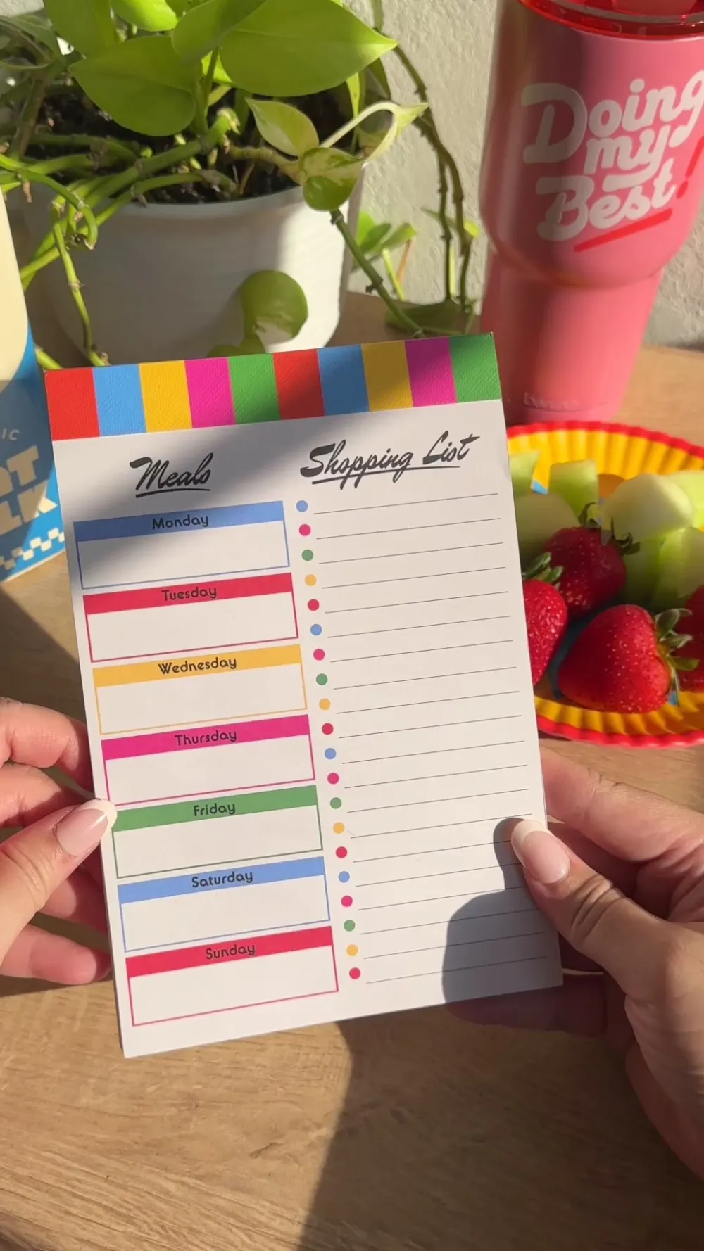 ban.do Magnetic Shopping List - Colorblock^ Planners + Calendars