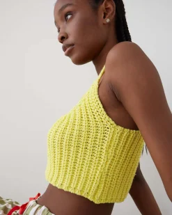 Dr. Bloom Mariquita Knitted Top - Yellow^ Tops