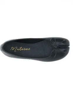 Matisse Mason Split Toe Ballet Flat - Black^ Shoes