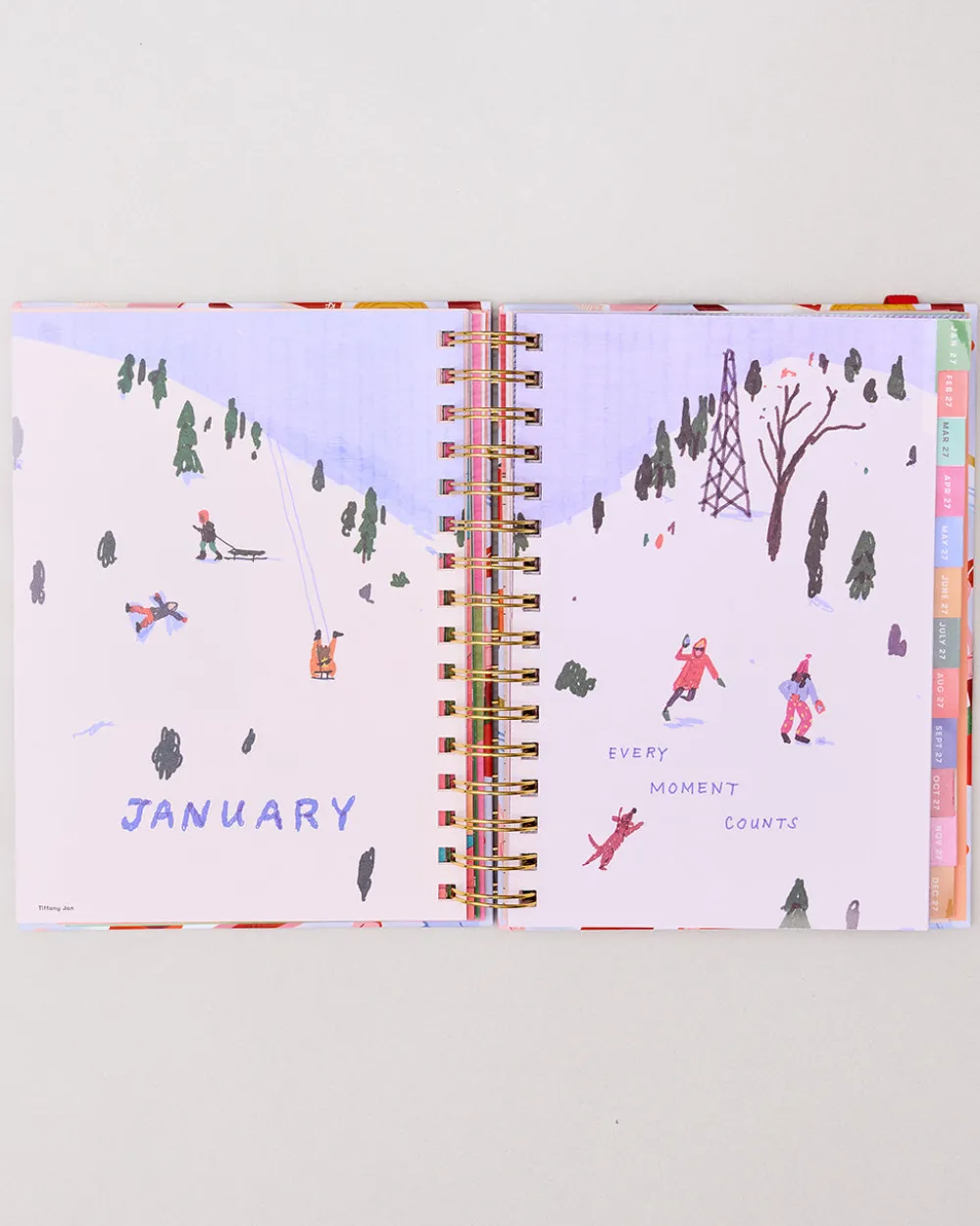 ban.do Medium 17-Month Academic Planner - Oil Paint Floral^ Planners + Calendars